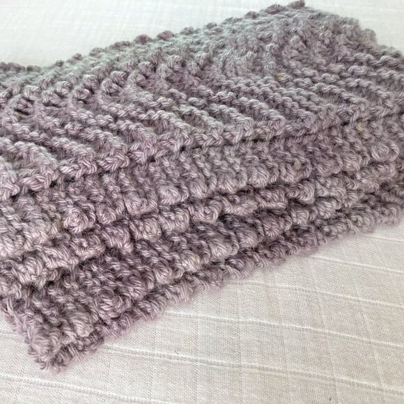 Handmade 🇨🇦 NWOT Hand Knit Alpaca Wool Lace Scarf - Picture 4 of 5